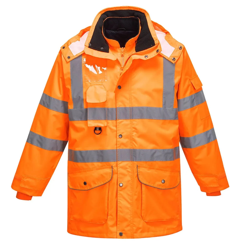 Hi Vis 7in1 Breathable Traffic Jacket – Maximum Flexibility & Safety