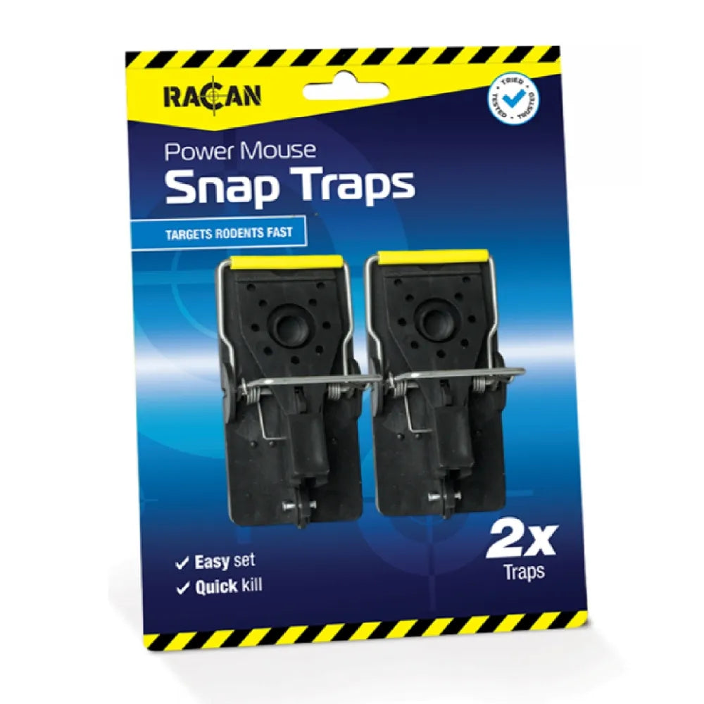 Racan Plastic Mouse Snap Trap - Twin Pack for Efficient Rodent Control