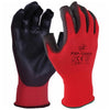 Red Cut Level 1 PU 3 Digit Glove - Enhanced Protection & Comfort for Precision Tasks