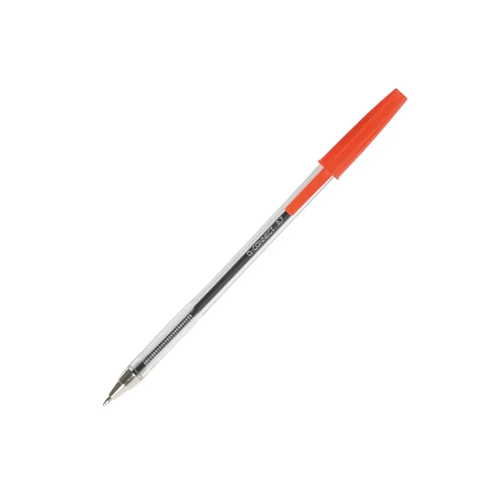 Red Pens - Pack of 50 | Bulk Red Ballpoint Pens for Office & School Supplies