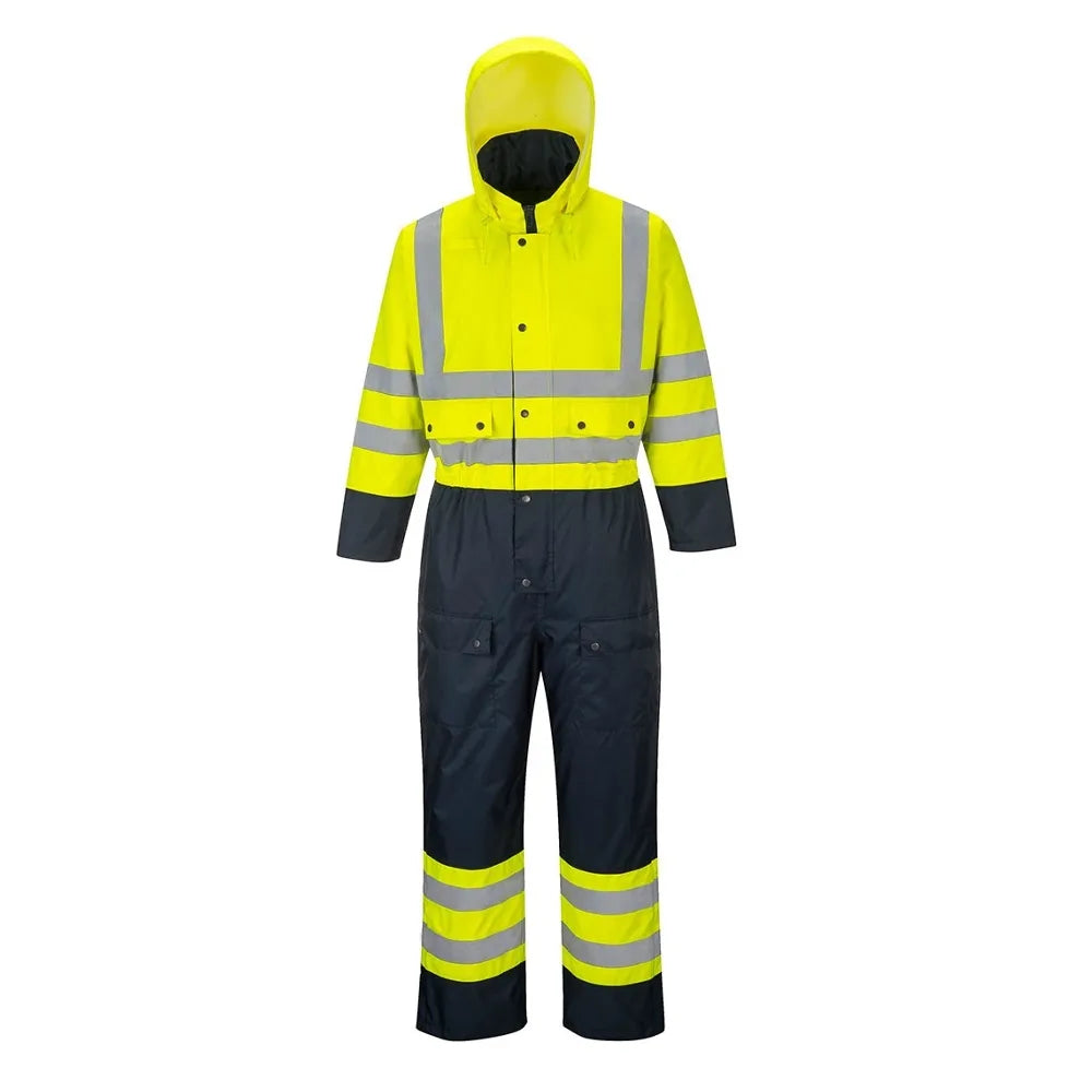 Hi Vis Contrast Coverall S485 - Durable Safety Workwear