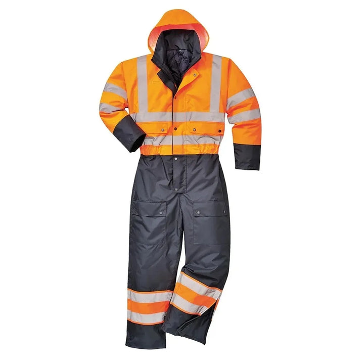 Hi Vis Contrast Coverall S485 - Durable Safety Workwear