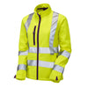 SJL01 Ladies Hi Vis Softshell Jacket Yellow | Stylish and Protective Workwear for Women