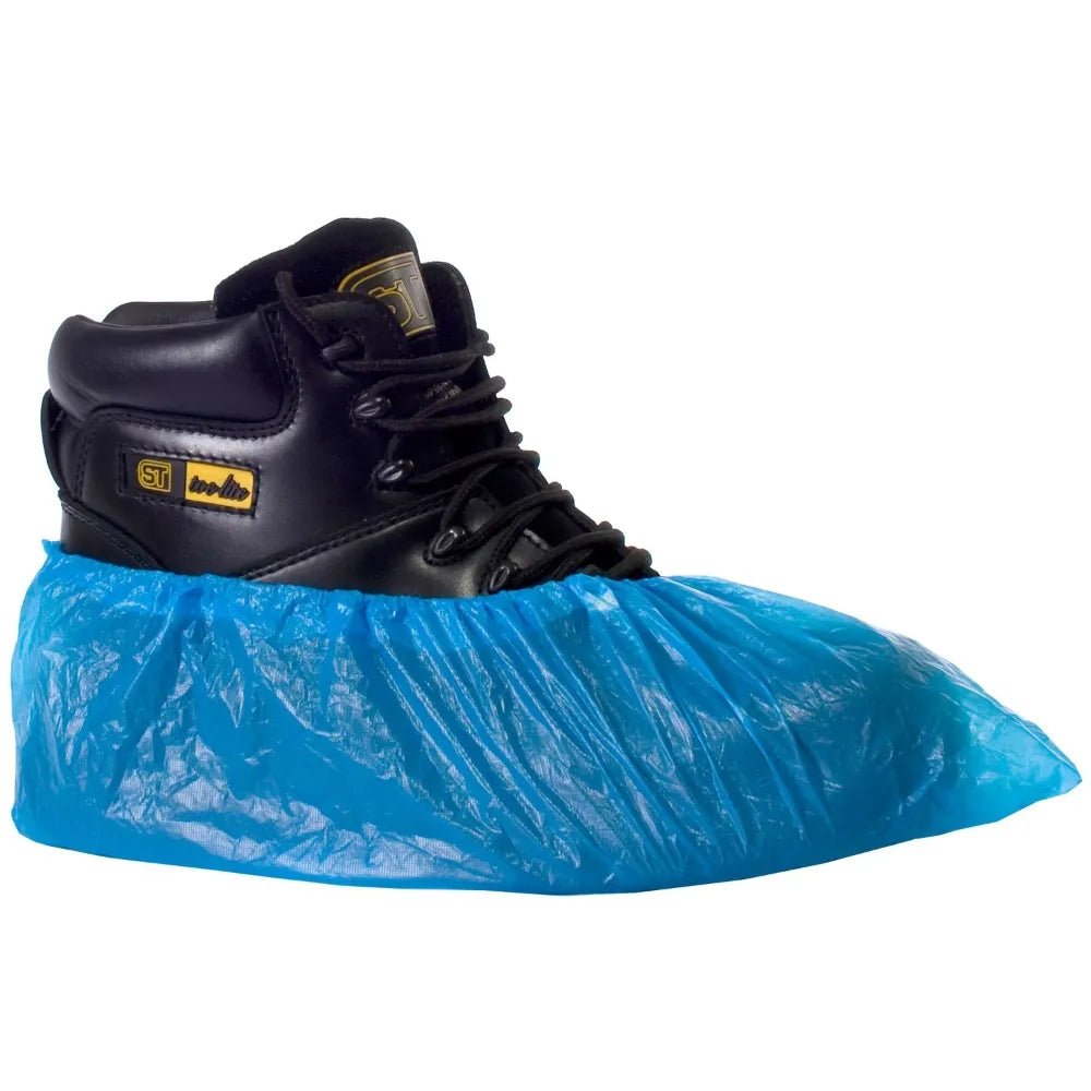 100 Disposable Overshoes (50 Pairs) | Easy-to-Use Protective Footwear Covers