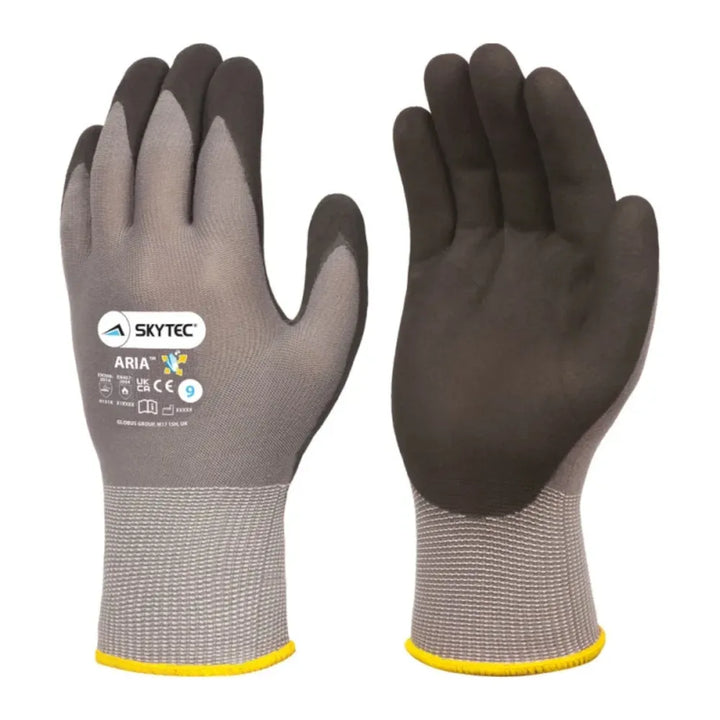 Lightweight and Flexible Skytec Aria Foam Nitrile Gloves