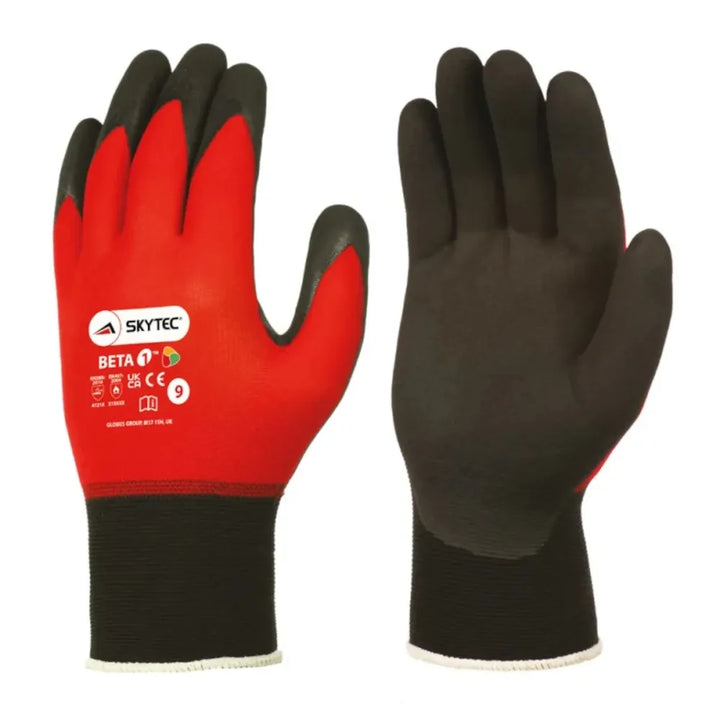 Beta 1 Foam Nitrile Gloves by Skytec | Reliable Cut Level 1 Safety for Work