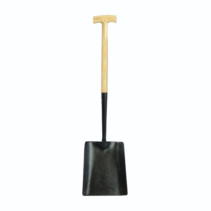 Solid Socket Square Mouth Shovel - T Handle