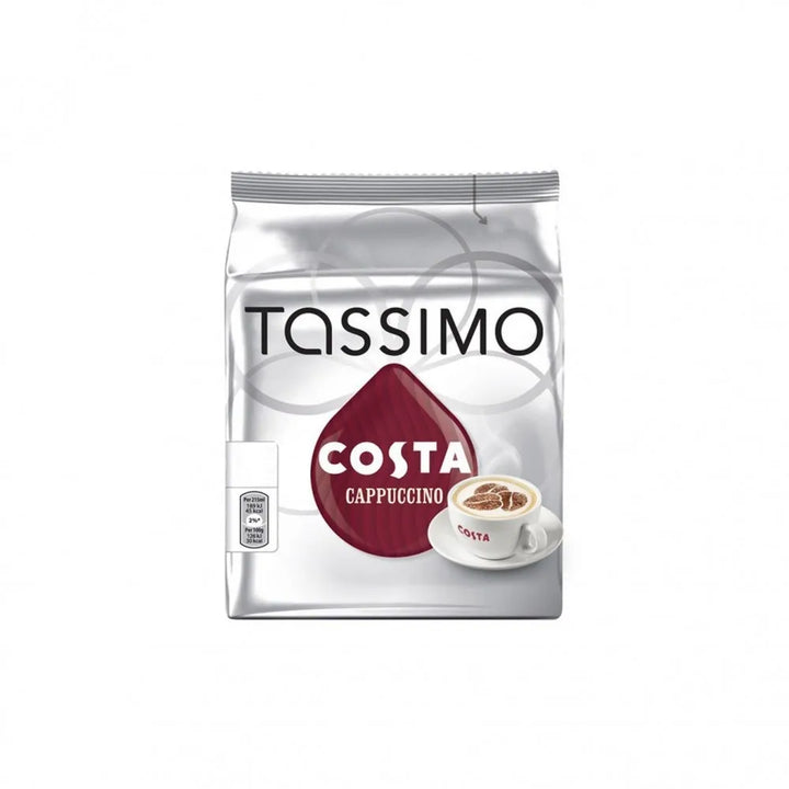 Tassimo Costa Cappuccino - Box of 40 Pods | Convenient Coffee Pods for a Rich Cappuccino