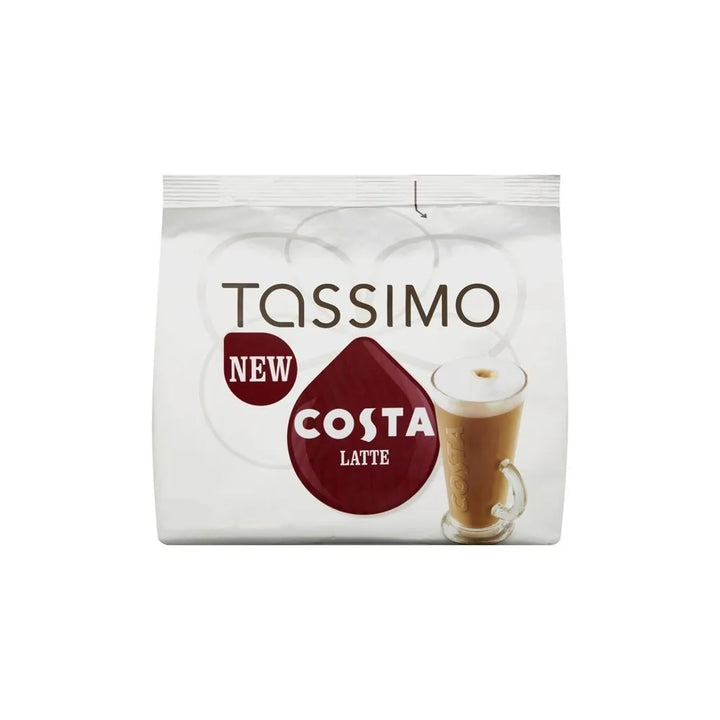 Tassimo Costa Latte - Box of 40 Pods | Convenient Coffee Pods for Rich Latte Flavour