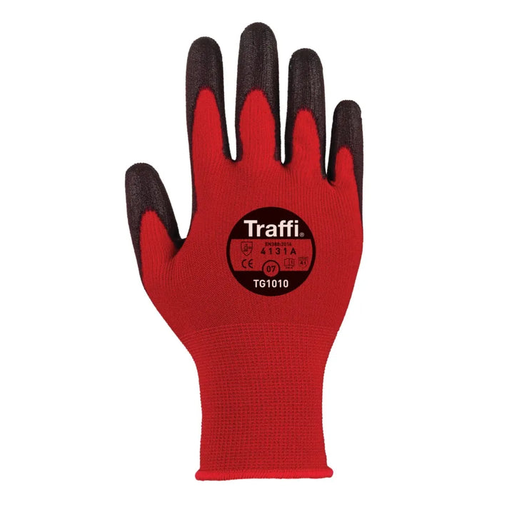 Traffiglove TG1010 Classic 1 Red Glove - Versatile Protection & Comfort for Everyday Tasks