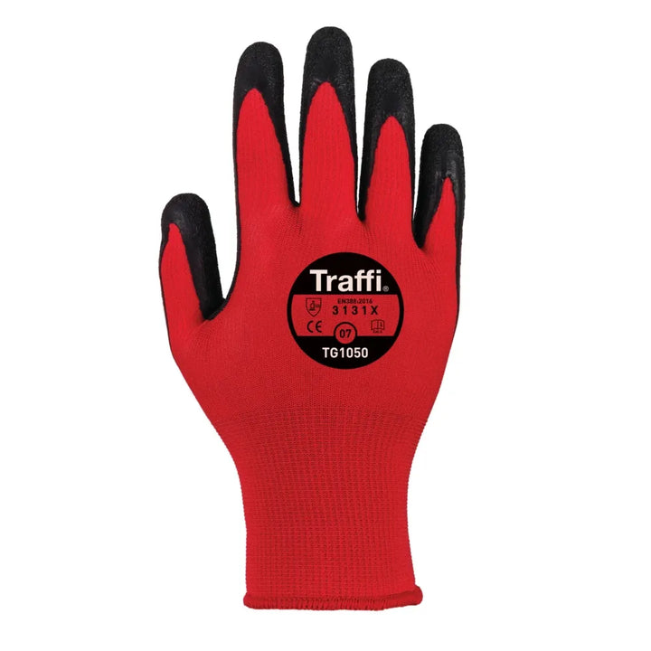 Traffiglove TG1050 Centric 1 Red Glove - Enhanced Grip & Comfort for Versatile Handling