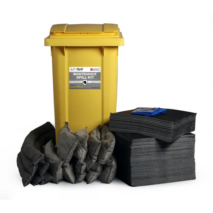 240 Litre Spill Kit in Wheelie Bin | Comprehensive Spill Management Solution