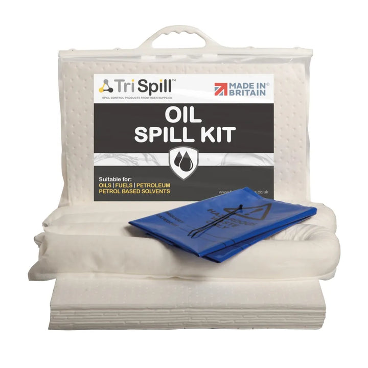 30 Litre Oil Spill Response Kit in Convenient Clip Top Bag