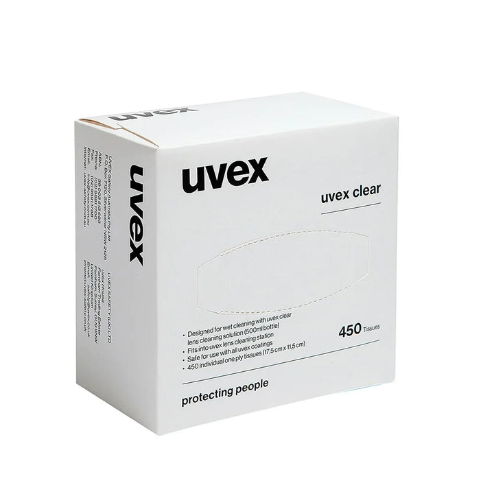 Uvex 450 Pack Lens Cleaning Tissues - Non-Abrasive and Lint-Free