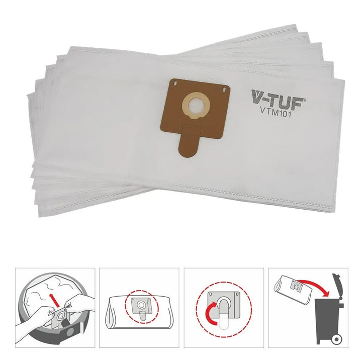 V-TUF Dust Extractor Bags – Pack of 5 for Enhanced Filtration and Cleanliness