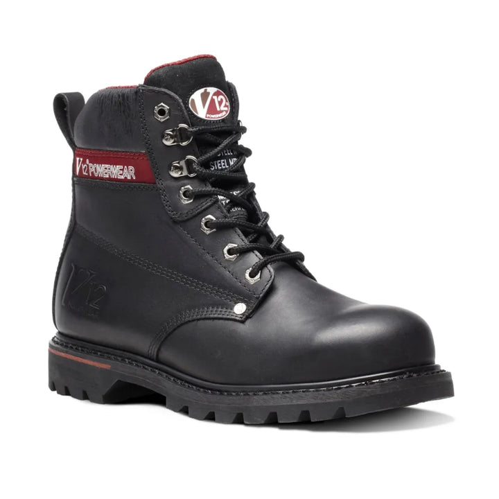 Boulder Black Derby Boots V1235 – Ideal for Tough Working Environments