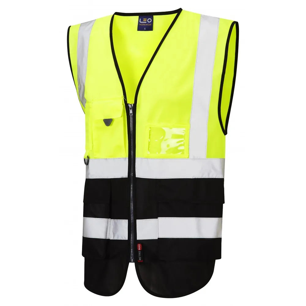 W11 Hi-Vis Superior Waistcoat - Enhanced Visibility Safety Vest with Reflective Tape