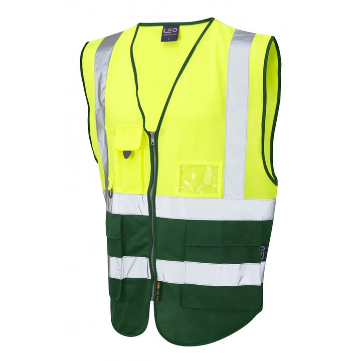 W11 Hi-Vis Superior Waistcoat - Enhanced Visibility Safety Vest with Reflective Tape