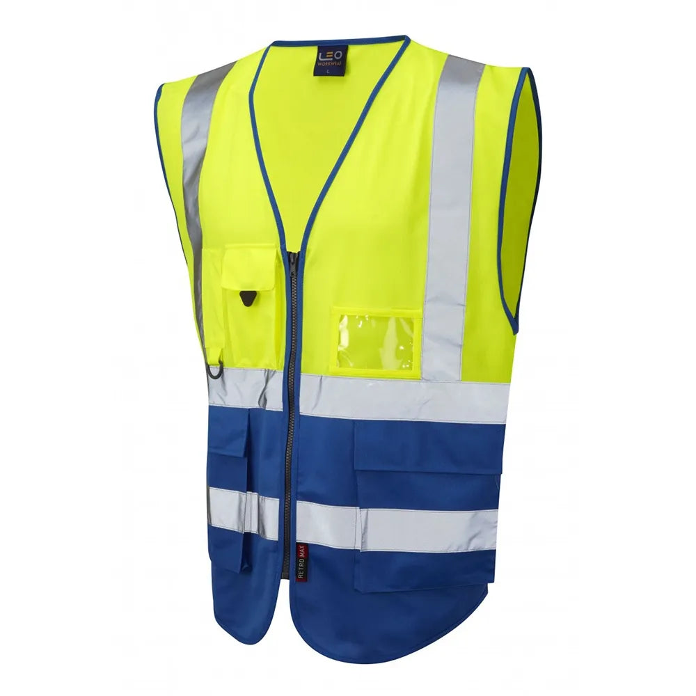 W11 Hi-Vis Superior Waistcoat - Enhanced Visibility Safety Vest with Reflective Tape