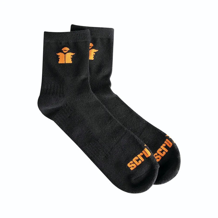 Worker Lite Black Socks - Lightweight Comfort for Work