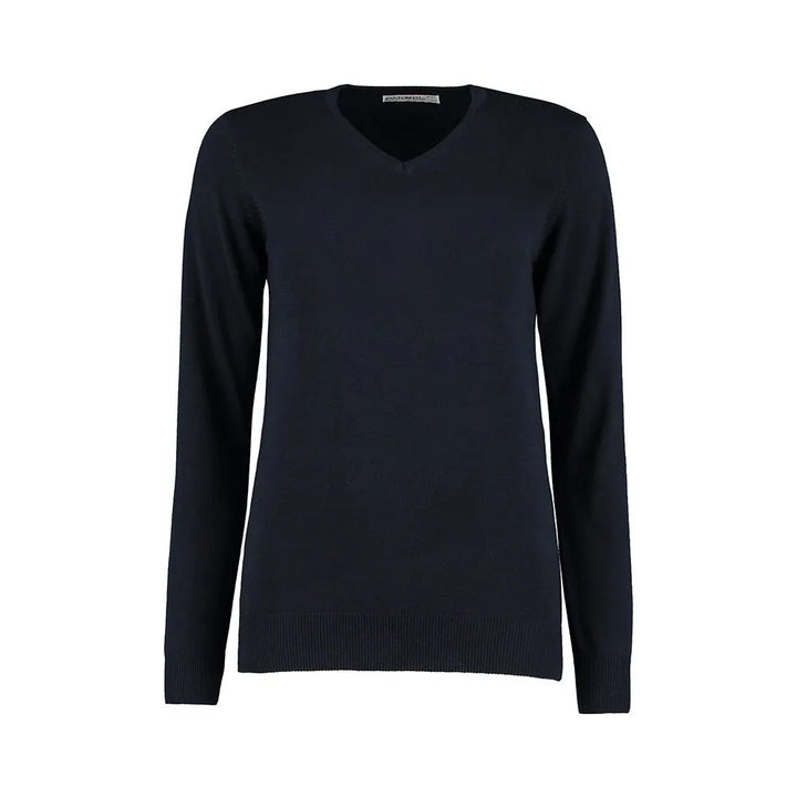 KK353 Women's V-Neck Sweatshirt in Navy | Stylish Comfort for Everyday Wear